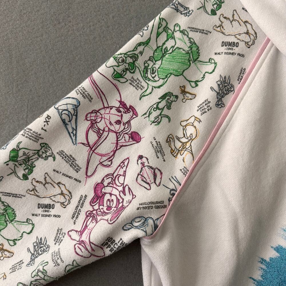 Disney Parks Ink and Paint Castle Full Zip Hoodie Sweatshirt Size XL - Picture 10 of 13